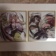 鬼滅の刃　イラストギャラリーWEBSHOPくじ　アクリル色紙　しのぶ、蜜璃