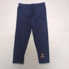Ralph Lauren ネイビー刺繍クマレギンス90cm 24М