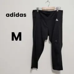 adidas climalite スポーツタイツ ランニング　黒 レッグウェア