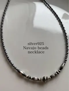 ナバホパール シルバー silver 925 ネックレス テラヘルツ 40 45