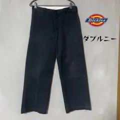 ディッキーズ　ダブルニー BKブラック ゴールデンサイズ　ワークパンツのサムネイル
