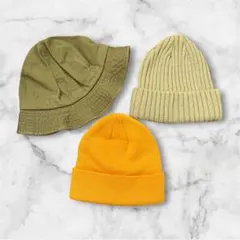 厚手ニット帽・メトロハット 3点セット