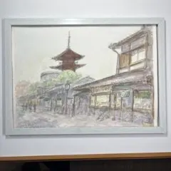 アニメーション聖地巡礼絵画②名探偵コナン　額縁25㎝×34㎝　背景原画　貴船神社 アニメーション聖地巡礼絵画②名探偵コナン 額縁25㎝×34㎝ 背景原画