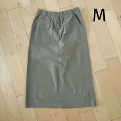 ユニクロ デニムジャージースカート オリーブ М