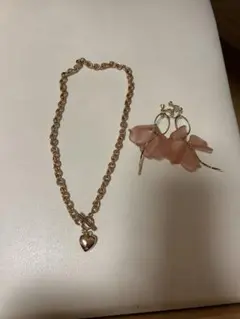 【GU】 ネックレス、イヤリングセット