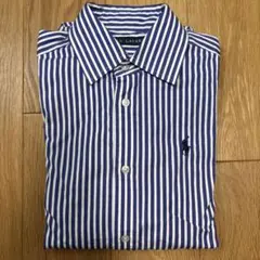 RALPH LAUREN ストライプ 長袖シャツ 7 レディース　ブルーのサムネイル