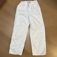 ユニクロ　140 白　チノパン