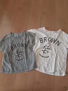 ブラウン　Tシャツ