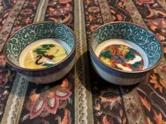 九谷焼　正峰銘　豆鉢　お猪口 和食器 2客セット 鶴 瓢箪柄のサムネイル