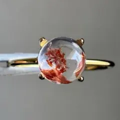 天然石リング ガーデンクォーツ 10mm パープルピンク シラー SV925刻印