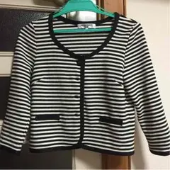 再値下げナチュラルビューティーベーシックのボーダージャケット