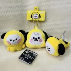 BT21 Chimmy ぬいぐるみ キーホルダー付き 3体セット