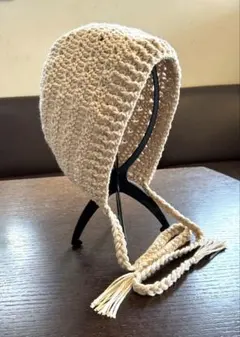 ボンネット　フード帽　ニット帽　バラクラバ