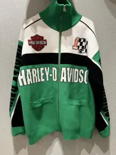 Harley-Davidson ジップアップジャンパー グリーン