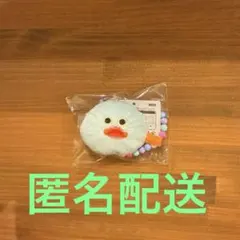 mojojojo ビーズチェーン付き フェイスマスコット 水色　ひよこ