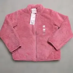 UNIQLO KIDS ファーリーフリースジャケット 130 ピンク