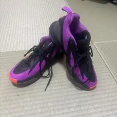 adidas バスケットボールシューズ 紫/黒/オレンジ