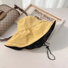 おしゃれでかわいい つば広帽子 大きいサイズ 紫外線対策  春夏 カーキ色