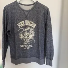 PINK DRAGON スウェット トレーナー グレーのサムネイル
