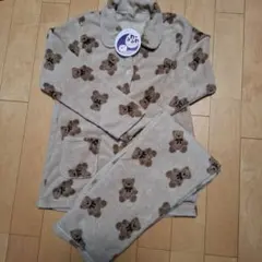 クマ柄ふわふわルームウェア・ M〜Lサイズ