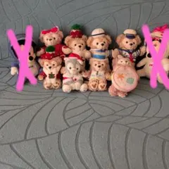 ダッフィー＆シェリーメイ ぬいぐるみバッチまとめ売り