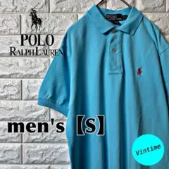 AM6【Polo by Ralph Lauren】刺繍ロゴポロシャツ【メンズS】