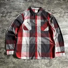 い*ん様 Levi's チェックシャツ XL 赤黒 長袖 ヴィンテージ風ゆるダボ