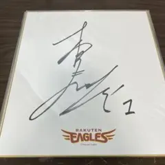 岩瀬仁紀選手　サイン色紙 中日ドラゴンズ 岩瀬仁紀 直筆サイン 色紙 球団ロゴ - メルカリ