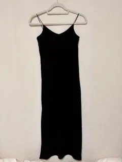 GRL rut851 黒 キャミワンピース ロング丈