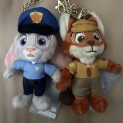 ディズニーストア kirame ズートピア ニック ジュディ キーチェーン