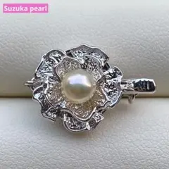 (在庫処分)ネックレス用留め具　5.4mmあこや本真珠付き