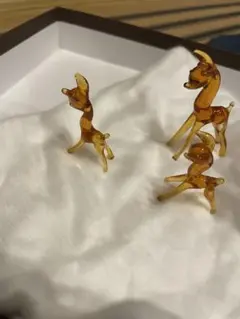 ガラス製動物フィギュアセット