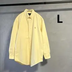 Ralph Lauren オックスフォード BD シャツ イエロー カラーポニー