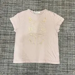 【美品】Banner Barrett ゴールドプリント Tシャツ 薄ピンクのサムネイル