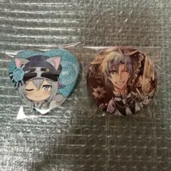 あくねこ テーマパークチェキ ハネムーン缶バッジ バト缶 ハナマル
