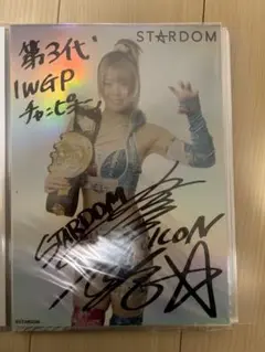岩谷麻優　手形付きサイン色紙　スターダム　VIP席限定特典 岩谷麻優 手形付きサイン色紙 スターダム VIP席限定特典 ☆手形