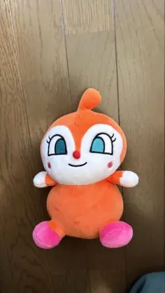 アンパンマン、ドキンちゃん ぬいぐるみ オレンジ 約20cm