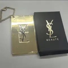 イヴサンローラン　YSL ノベルティ　鏡　ゴールド YSL鏡