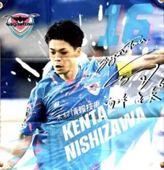 いつか、スタンドを水色に” ニッパツ横浜ＦＣシーガルズ 【吉田凪沙】直筆サイン入り150試合出場記念ペナント - 吉田凪沙 ニッパツ横浜FCシーガルズ 記念グッズ