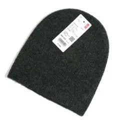 【タグ付き未着用新品】ユニクロ スフレヤーンニットビーニー ダークグレー