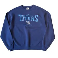 NFL TITANS テネシータイタンズプリントスウェットトレーナー 古着