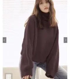 GRL タートルネックニットトップス[dr329a]