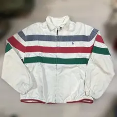 USA製　ポロバイラルフローレン　スウィングトップ　コットン　ボーダー　L