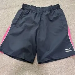 MIZUNOハーフパンツ M 黒/ピンク