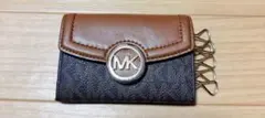 Michael Kors キーケース ブラウン/ダークブルー