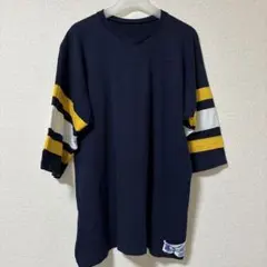 Champion フットボールT ネイビー XL 80s〜90s ヴィンテージ