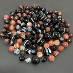 サードオニキス　レッドタイガーアイ　ハンドメイドパーツ