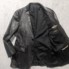 バーバリーブラックレーベル レザー テーラードジャケット シャドーホース 春