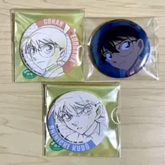 名探偵コナン 30周年 コナン展 原画缶バッジ 江戸川コナン 工藤新一