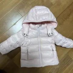 ラルフローレン ピンク ダウンコート フード付き 80センチ